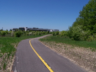 Paul Douglas Trail as it turns to the north